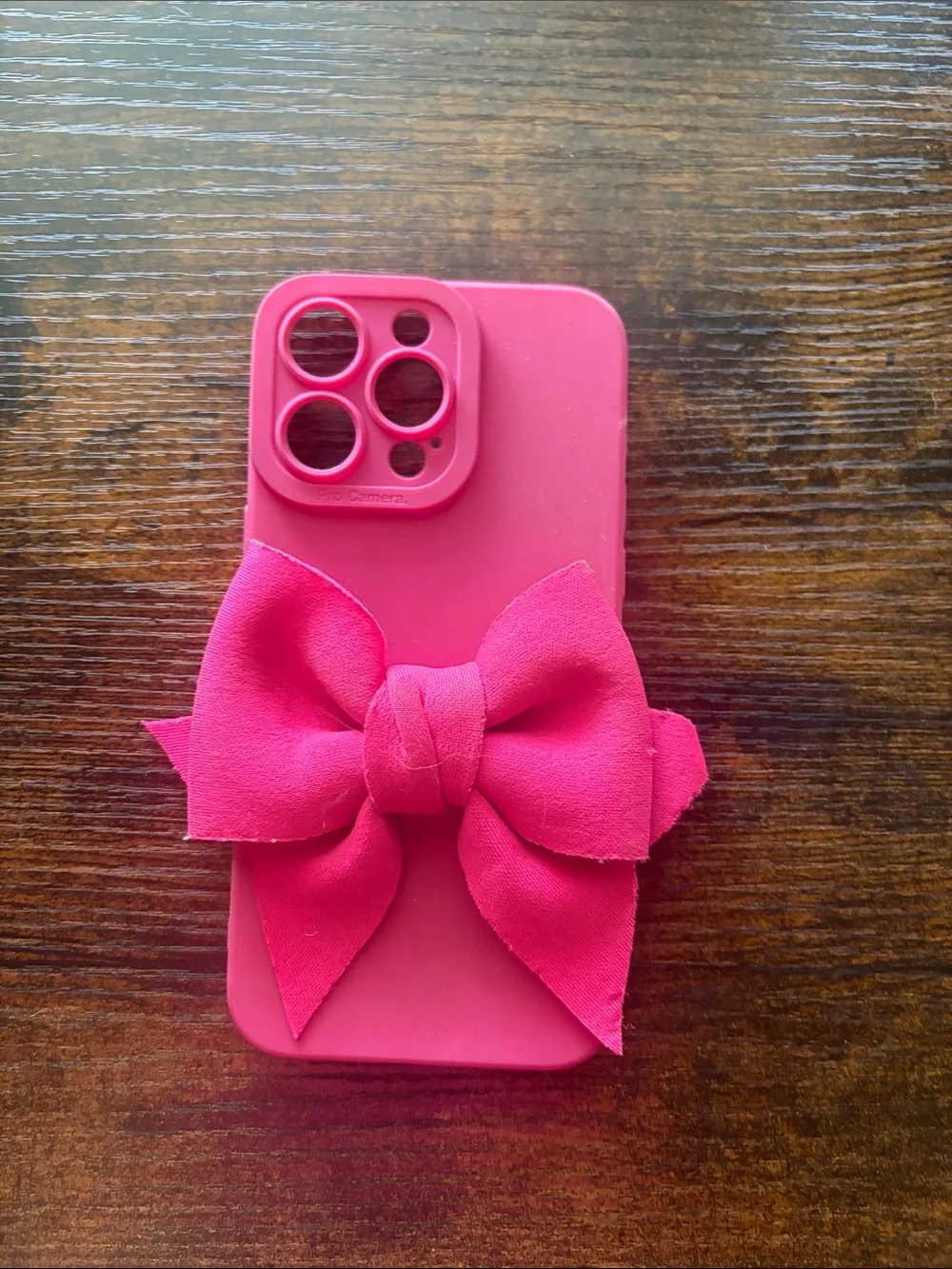 Hot Pink Bow iPhone Case